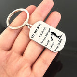 Engraved Keyring Jewelry Tag Stainless Keychain