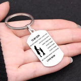 Engraved Keyring Jewelry Tag Stainless Keychain