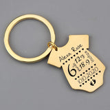 Personalized Baby Stats Keychain - Birth Details Keepsake