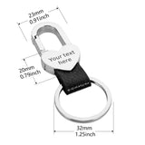 Custom Engraved Text Keychain for Boyfriend - Men's Key Holder for Car