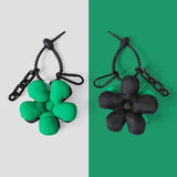 Green Couples Matching Bag Charm Flower Accessories - Boyfriend Gift
