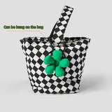 Green Couples Matching Bag Charm Flower Accessories - Boyfriend Gift