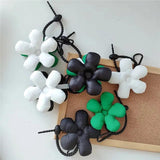 Green Couples Matching Bag Charm Flower Accessories - Boyfriend Gift