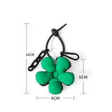 Green Couples Matching Bag Charm Flower Accessories - Boyfriend Gift