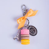 Eiffel Tower Macaron Cake Keychain Charm Car Keychain