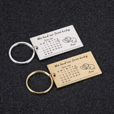 Personalized Calendar Keychain Special Date Key