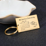 Personalized Calendar Keychain Special Date Key