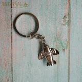 Aviation Key Chain Woven Flight Crew Pilot Keychains Metal Plane Cessna Keyrings