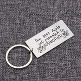 Aunt Godmother Keychain Engraved Gift