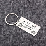 Aunt Godmother Keychain Engraved Gift