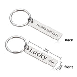 Personalized Love Gift Keyring for Anniversary Couple Teacher Men Name Keychain