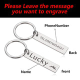 Personalized Love Gift Keyring for Anniversary Couple Teacher Men Name Keychain