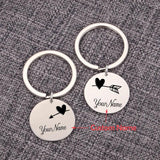 2Pcs Couple Keychain Boyfriend Girlfriend Valentines Gift