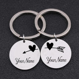 2Pcs Couple Keychain Boyfriend Girlfriend Valentines Gift