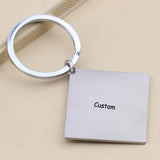 Customized Stainless Steel Letter Name Keychain for Couples