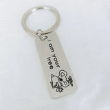 Engraved Name Key Chain Koala Stainless Steel Key Ring