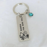 Engraved Name Key Chain Koala Stainless Steel Key Ring
