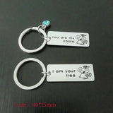 Engraved Name Key Chain Koala Stainless Steel Key Ring