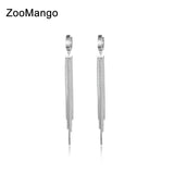 Rose Tassel Hoop Earrings Titanium Steel ZE17069