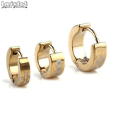 10pairs Stainless Steel Multicolor Huggie Earrings Mix Styles