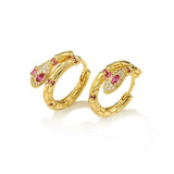 Snake Hoop Earrings for Women, Cubic Zirconia Jewelry