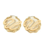 Punk Rock Initial Bamboo Earrings For Women Party Hip-Hop Sexy Jewelry