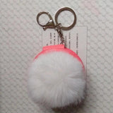 Fluffy Fur Ball Key Chain Charming Car Key Holder