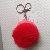 Fluffy Fur Ball Key Chain Charming Car Key Holder