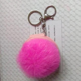 Fluffy Fur Ball Key Chain Charming Car Key Holder