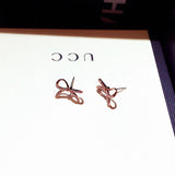 Temperament Shine Earrings Butterfly Charm Rhinestone Wedding Pendant
