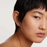 DPLAOPA 925 Silver Rainbow Circle Hoop Stud Earring Summer Woman