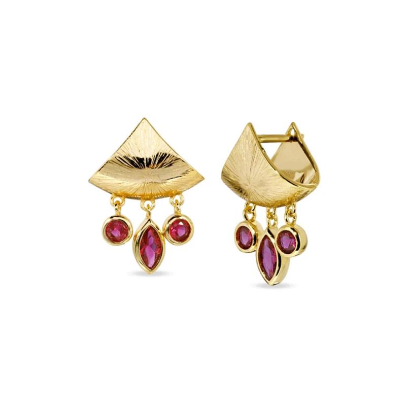 Allergy-Free Water Drop Tassel Stud Earrings