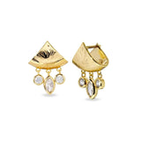 Allergy-Free Water Drop Tassel Stud Earrings