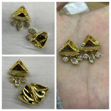 Allergy-Free Water Drop Tassel Stud Earrings