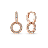 925 Silver Sparkling Infinity Stud Earrings