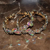 Arrival Rhinestone Women Hoop Earrings Pretty Girls' Daily Collection Jewelry