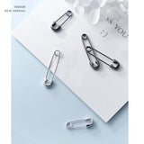 925 Silver Pin Brooch Earrings Hoops for Girls
