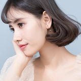 925 Silver Pin Brooch Earrings Hoops for Girls