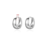 TrustDavis 925 Sterling Silver Hoop Earrings 6 7 8 9 10mm DG0132