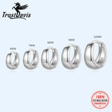 TrustDavis 925 Sterling Silver Hoop Earrings 6 7 8 9 10mm DG0132