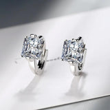 Fanqieliu 925 Silver Crystal Hoop Earrings FQL20512