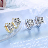 Fanqieliu 925 Silver Crystal Hoop Earrings FQL20512