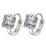 Fanqieliu 925 Silver Crystal Hoop Earrings FQL20512