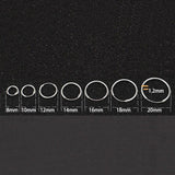 925 Sterling Silver Ear Bone Hoop Earrings Small Round Circle Earrings Hoops