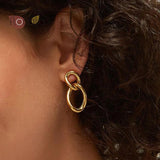 925 Silver 8-Shaped Hoop Earrings Women Jewelry Gift