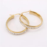 Classic Stainless Steel Hoop Earrings Women Europe Hot Seller