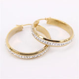 Classic Stainless Steel Hoop Earrings Women Europe Hot Seller