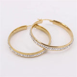 Classic Stainless Steel Hoop Earrings Women Europe Hot Seller
