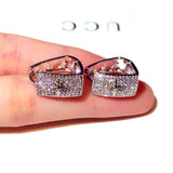 14k Real Geometric Flash Zircon Earrings - Wedding Party Present