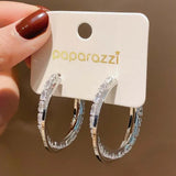 925 Silver Hoop Earrings with Cubic Zircon